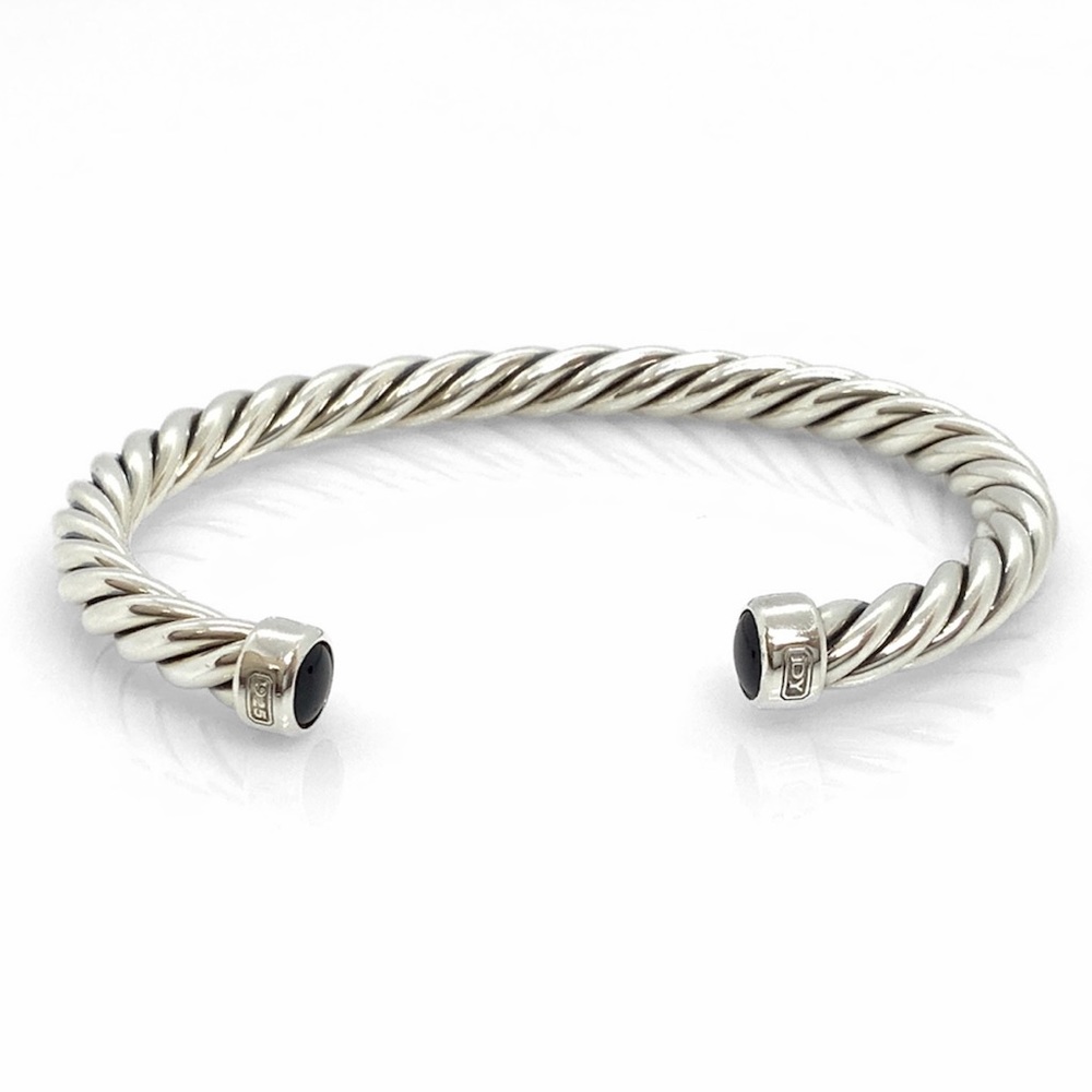 David Yurman Men's Cable Bracelet with Black Onyx